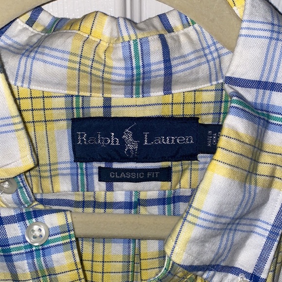 Ralph Lauren Classic Fit Plaid Dress Shirt / Button Down Short Sleeve - Picture 4 of 4